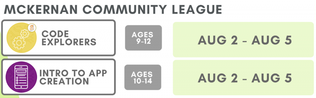 McKernan Community League Central Edmonton location with Summer Coding Camp List